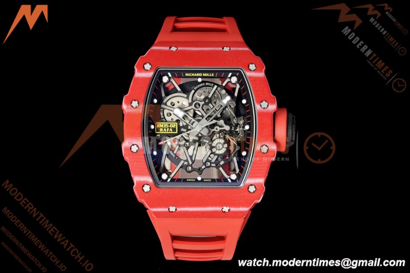 Richard Mille - RM35-02 Rafael Nadal Red NTPT/Red RU Skeleton Dial MILLEF RMUL1
