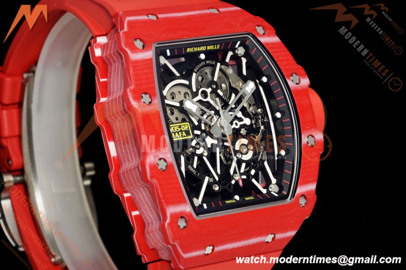 Richard Mille - RM35-02 Rafael Nadal Red NTPT/Red RU Skeleton Dial MILLEF RMUL1