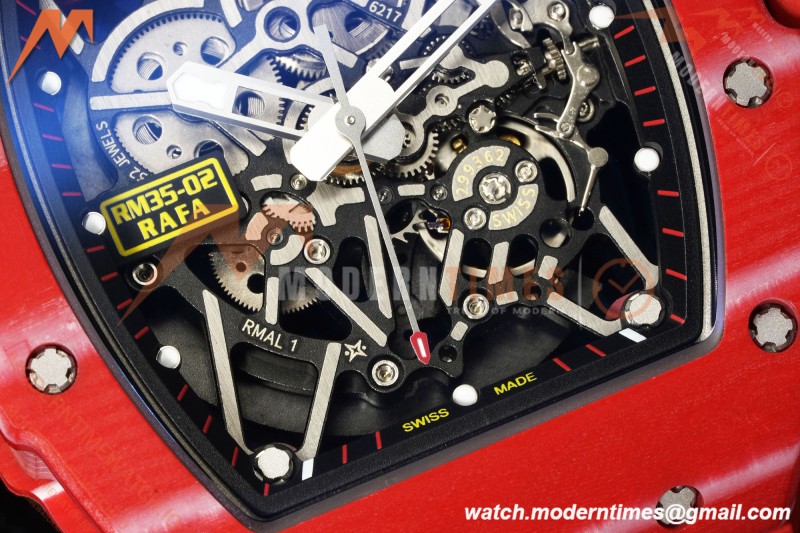 Richard Mille - RM35-02 Rafael Nadal Red NTPT/Red RU Skeleton Dial MILLEF RMUL1