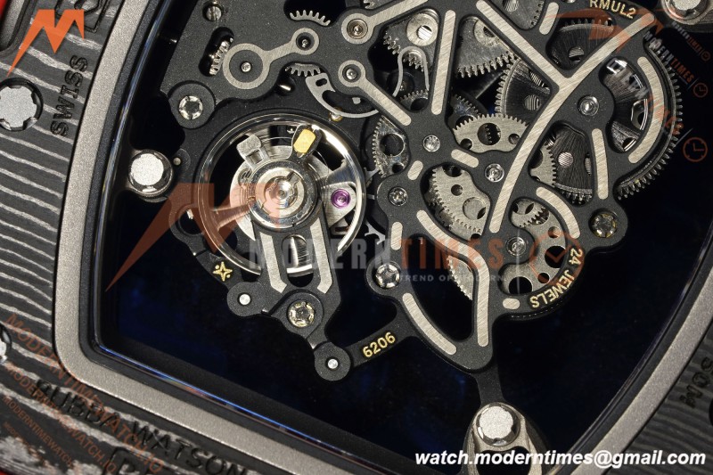 Richard Mille - RM055 Bubba Watson Black NTPT/Red RU Skeleton Dial MILLEF RMUL2