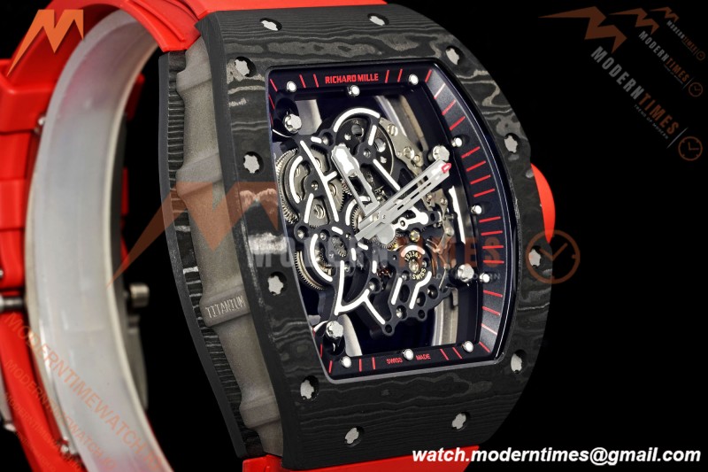 Richard Mille - RM055 Bubba Watson Black NTPT/Red RU Skeleton Dial MILLEF RMUL2
