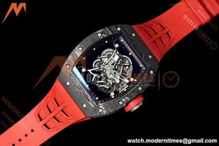 Richard Mille - RM055 Bubba Watson Black NTPT/Red RU Skeleton Dial MILLEF RMUL2