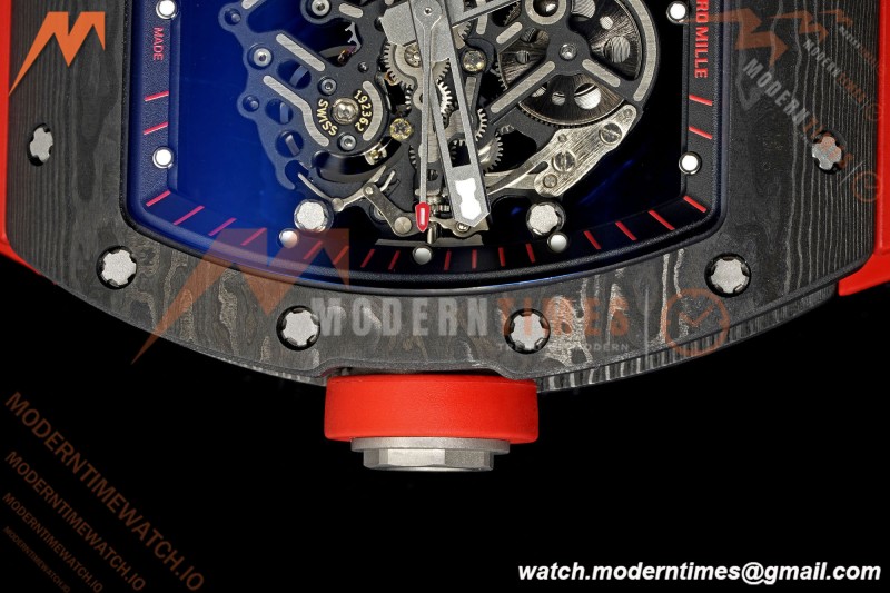 Richard Mille - RM055 Bubba Watson Black NTPT/Red RU Skeleton Dial MILLEF RMUL2