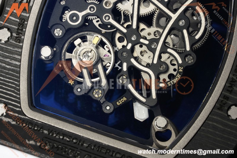 Richard Mille - RM055 Bubba Watson Black NTPT/Wht RU Skeleton Dial MILLEF RMUL2