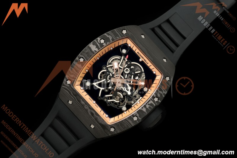 Richard Mille - RM055 Bubba Watson Asia Edition Black NTPT/RU BLK/RG Skeleton MILLEF RMUL2