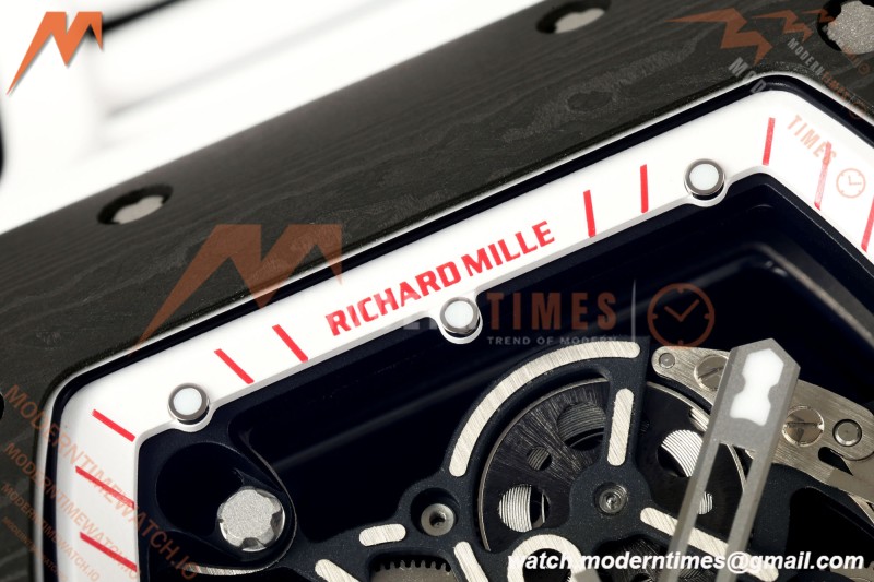 Richard Mille - RM055 Bubba Watson Black NTPT/Wht RU Wht/Red Skeleton Dial MILLEF RMUL2