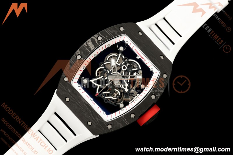 Richard Mille - RM055 Bubba Watson Black NTPT/Wht RU Wht/Red Skeleton Dial MILLEF RMUL2