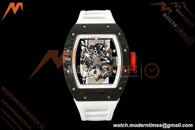 Richard Mille - RM055 Bubba Watson Black NTPT/Wht RU Wht/Red Skeleton Dial MILLEF RMUL2