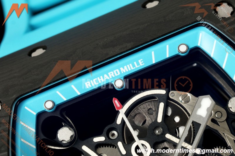 Richard Mille - RM055 Bubba Watson Black NTPT/Blu RU Skeleton Dial MILLEF RMUL2