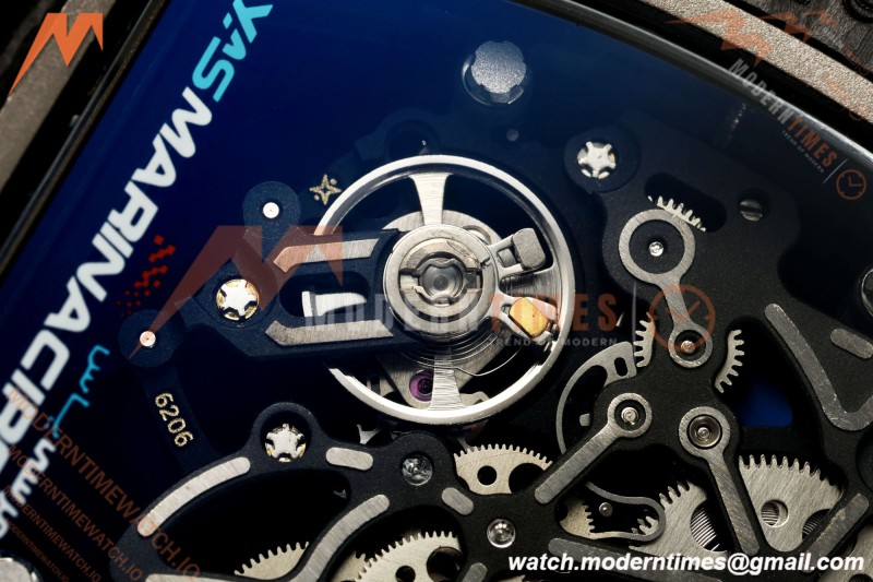 Richard Mille - RM055 Bubba Watson Black NTPT/Blu RU Skeleton Dial MILLEF RMUL2