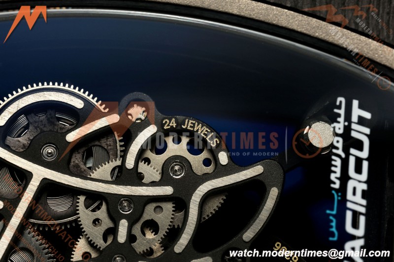 Richard Mille - RM055 Bubba Watson Black NTPT/Blu RU Skeleton Dial MILLEF RMUL2