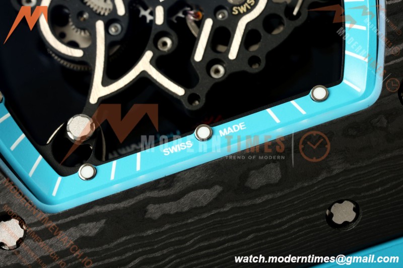 Richard Mille - RM055 Bubba Watson Black NTPT/Blu RU Skeleton Dial MILLEF RMUL2