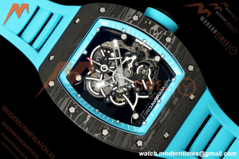 Richard Mille - RM055 Bubba Watson Black NTPT/Blu RU Skeleton Dial MILLEF RMUL2