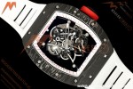 Richard Mille - RM055 Bubba Watson Black NTPT/Wht RU Wht/Red Skeleton Dial MILLEF RMUL2 Free Sprung