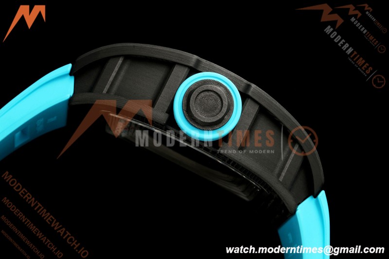 Richard Mille - RM055 Bubba Watson Black NTPT/Blue RU Skeleton Dial MILLEF RMUL2 Free Sprung