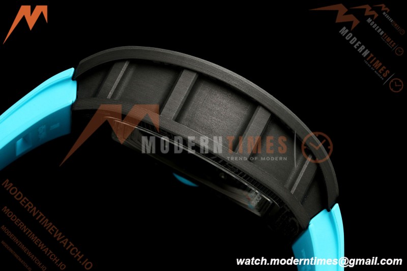 Richard Mille - RM055 Bubba Watson Black NTPT/Blue RU Skeleton Dial MILLEF RMUL2 Free Sprung