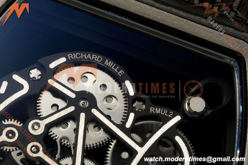 Richard Mille - RM055 Bubba Watson Black NTPT/Blue RU Skeleton Dial MILLEF RMUL2 Free Sprung