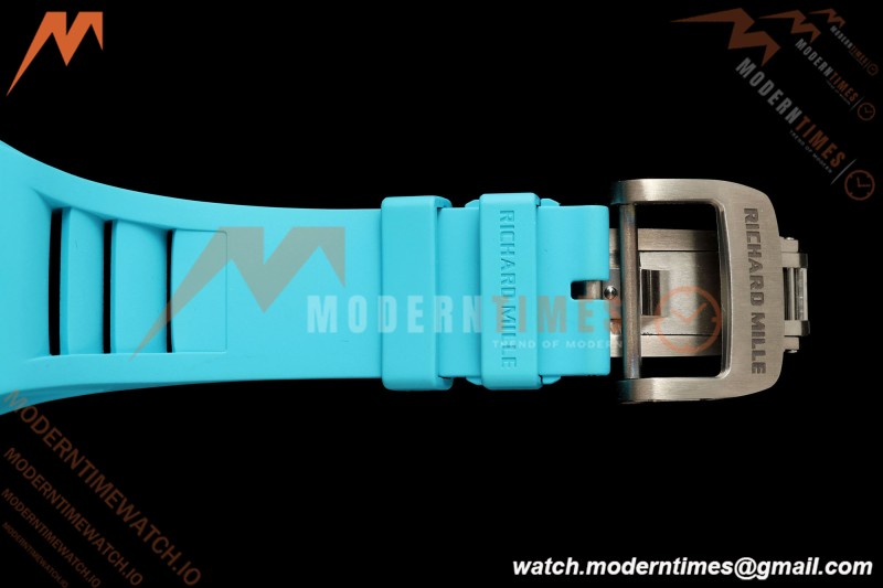 Richard Mille - RM055 Bubba Watson Black NTPT/Blue RU Skeleton Dial MILLEF RMUL2 Free Sprung