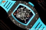 Richard Mille - RM055 Bubba Watson Black NTPT/Blue RU Skeleton Dial MILLEF RMUL2 Free Sprung