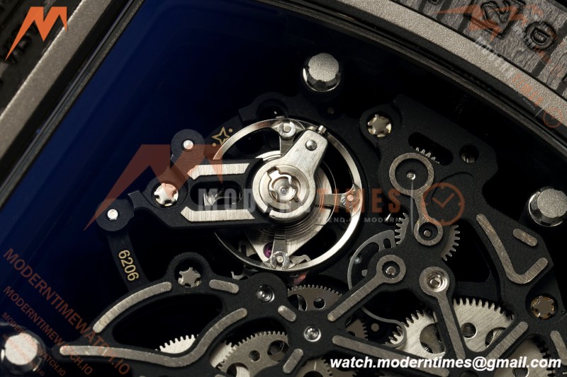 Richard Mille - RM055 Bubba Watson Black NTPT/Black RU RG/Blk Skeleton Dial MILLEF RMUL2 Free Sprung