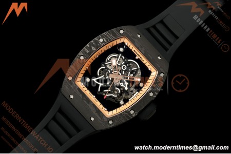 Richard Mille - RM055 Bubba Watson Black NTPT/Black RU RG/Blk Skeleton Dial MILLEF RMUL2 Free Sprung