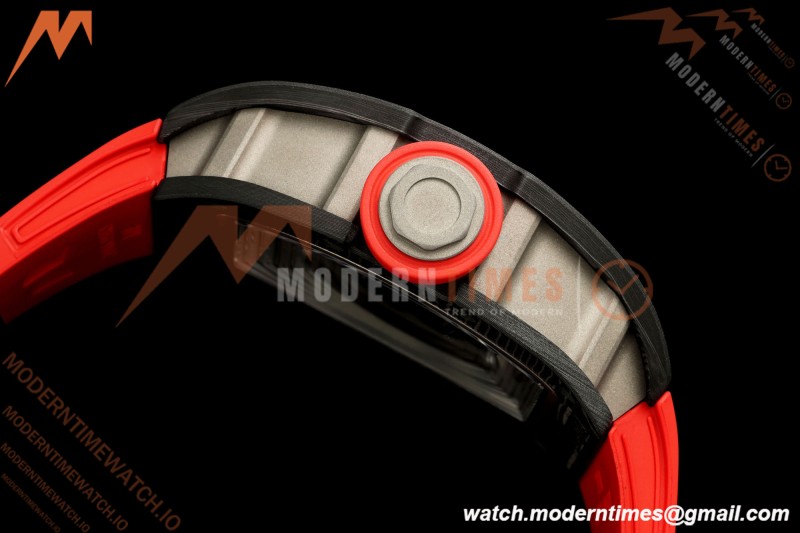 Richard Mille - RM055 Bubba Watson Black NTPT/Red RU Blk/Red Skeleton Dial MILLEF RMUL2 Free Sprung
