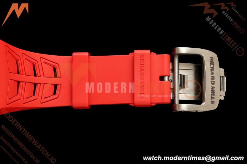 Richard Mille - RM055 Bubba Watson Black NTPT/Red RU Blk/Red Skeleton Dial MILLEF RMUL2 Free Sprung