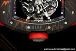 Richard Mille - RM055 Bubba Watson Black NTPT/Red RU Blk/Red Skeleton Dial MILLEF RMUL2 Free Sprung