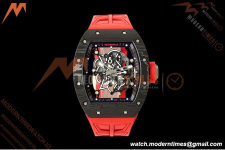 Richard Mille - RM055 Bubba Watson Black NTPT/Red RU Blk/Red Skeleton Dial MILLEF RMUL2 Free Sprung