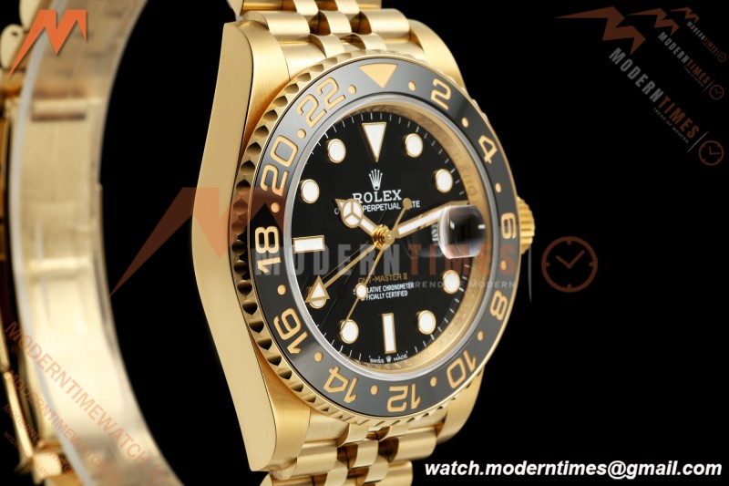 Rolex - GMT II 126718GRNR 40mm 904L Jub YG/YG Black Dial QF VR3285