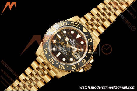 Rolex - GMT II 126718GRNR 40mm 904L Jub YG/YG Tiger Iron Dial QF VR3285