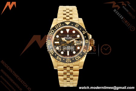 Rolex - GMT II 126718GRNR 40mm 904L Jub YG/YG Tiger Iron Dial QF VR3285