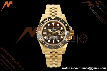 Rolex - GMT II 126718GRNR 40mm 904L Jub YG/YG Tiger Iron Dial QF VR3285