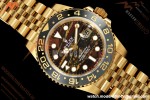 Rolex - GMT II 126718GRNR 40mm 904L Jub YG/YG Tiger Iron Dial QF VR3285 Free Sprung