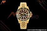 Rolex - GMT II 126718GRNR 40mm 904L Jub YG/YG Tiger Iron Dial QF VR3285 Free Sprung