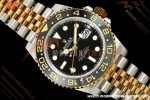 Rolex - GMT II 126713GRNR 40mm 904L Jub SS/YG Black Dial QF JH3285 Free Sprung