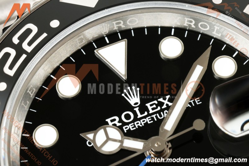 Rolex - GMT II 126710BLNR Batgirl 40mm 904L Jub SS/SS Black Dial QF JH3285 Free Sprung