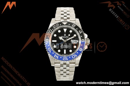 Rolex - GMT II 126710BLNR Batgirl 40mm 904L Jub SS/SS Black Dial QF JH3285 Free Sprung