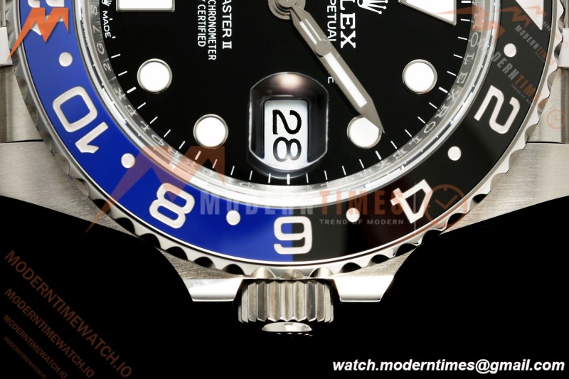 Rolex - GMT II 126710BLNR Batgirl 40mm 904L Jub SS/SS Black Dial QF JH3285 Free Sprung