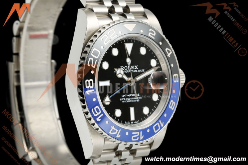 Rolex - GMT II 126710BLNR Batgirl 40mm 904L Jub SS/SS Black Dial QF JH3285 Free Sprung