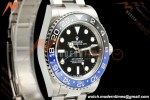 Rolex - GMT II 126710BLNR Batman 40mm 904L Oys SS/SS Black Dial QF JH3285 Free Sprung