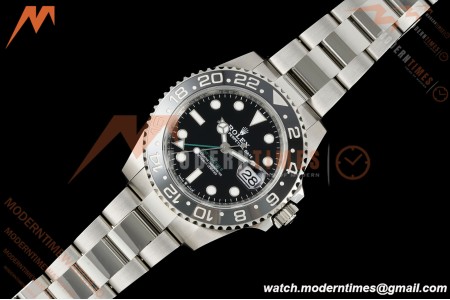 Rolex - GMT II 126710GRNR Bruce Wayne 40mm 904L Oys SS/SS Black Dial RF JH3285 Free Sprung