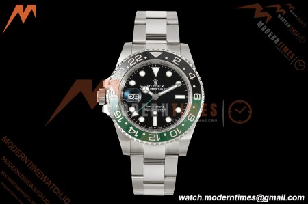 Rolex - GMT II 126720VTNR LHD 40mm 904L Oys SS/SS Black Dial RF JH3285 Free Sprung