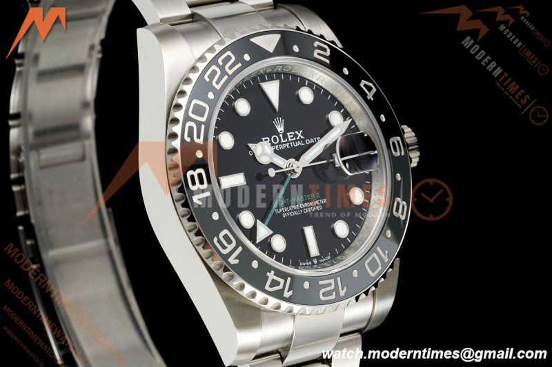 Rolex - GMT II 126710GRNR Bruce Wayne 40mm 904L Oys SS/SS Black Dial RF JH3285