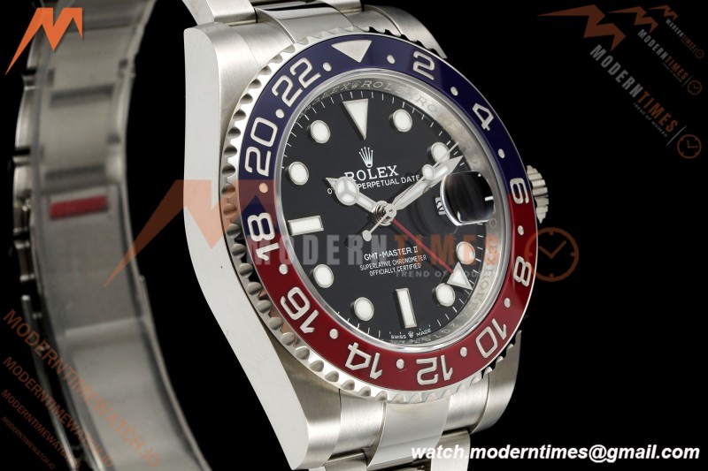 Rolex - GMT II 126710BLRO Pepsi 40mm 904L Oys SS/SS Black Dial RF JH3285