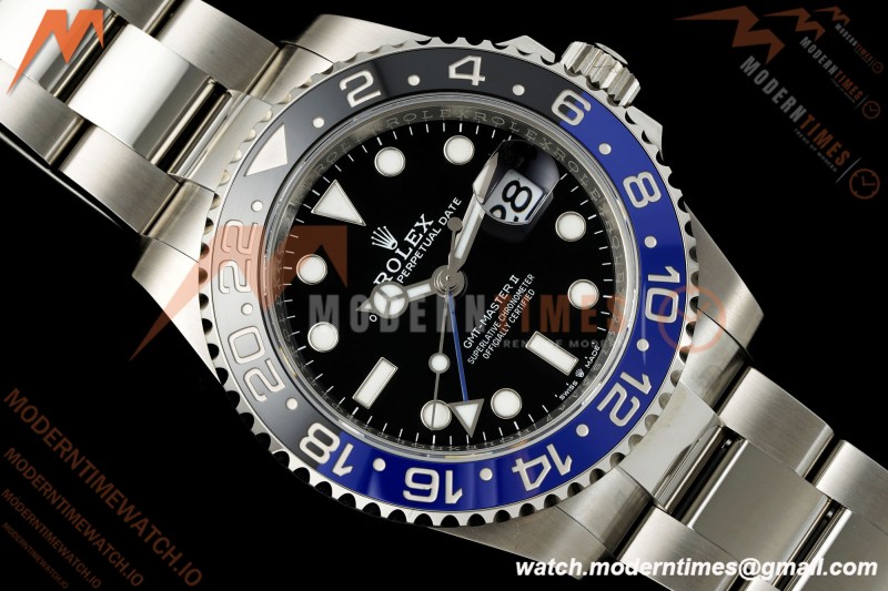 Rolex - GMT II 126710BLNR Batman 40mm 904L Oys SS/SS Black Dial RF JH3285