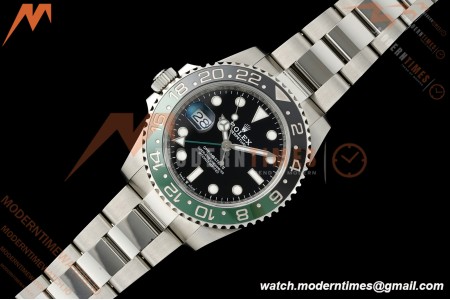 Rolex - GMT II 126720VTNR LHD 40mm 904L Oys SS/SS Black Dial RF JH3285