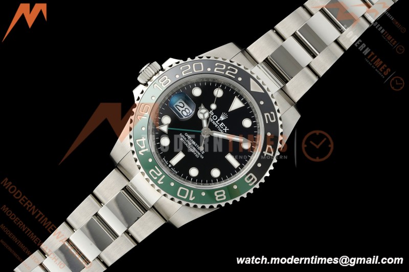 Rolex - GMT II 126720VTNR LHD 40mm 904L Oys SS/SS Black Dial RF JH3285
