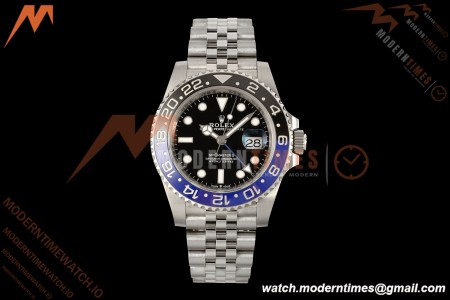 Rolex - GMT II 126710BLNR Batgirl 40mm 904L Jub SS/SS Black Dial RF JH3285 Free Sprung