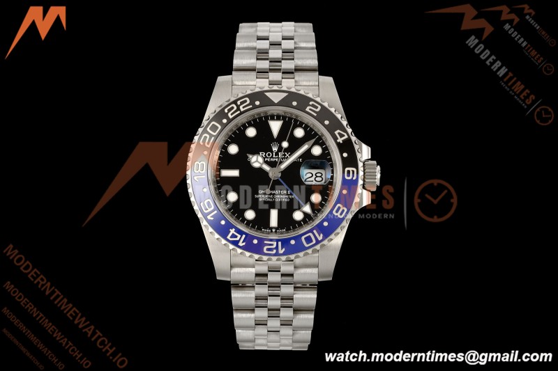 Rolex - GMT II 126710BLNR Batgirl 40mm 904L Jub SS/SS Black Dial RF JH3285 Free Sprung